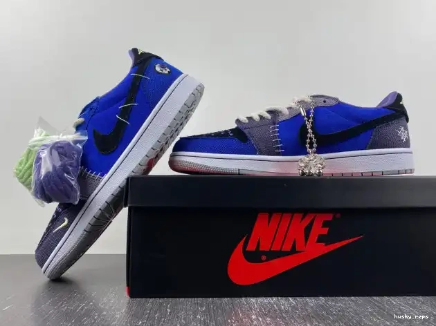 Rep Husky DZ7292-420 Retro Jordan Williamson 1 Low Zion Voodoo OG 0613